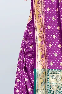 Beautiful Art Silk Jacquard Women Saree with Blouse piece-thumb2