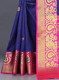 Fancy Art Silk Saree With Blouse Piece For Women-thumb1