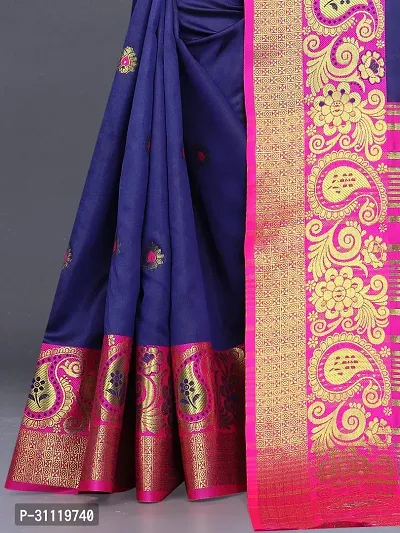 Fancy Art Silk Saree With Blouse Piece For Women-thumb2