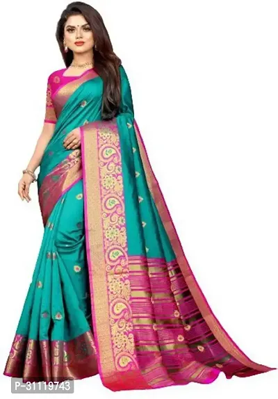 Fancy Chiffon Saree With Blouse Piece For Women-thumb0