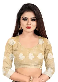 Stylish Yellow Art Silk Woven Design Saree with Blouse piece For Women-thumb2