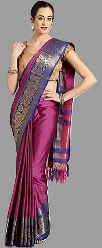 Fancy Silk Saree with Blouse Piece for Women