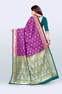 Beautiful Art Silk Jacquard Women Saree with Blouse piece-thumb1