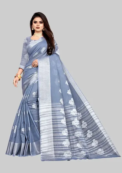 Stylish Art Silk Woven Design Saree with Blouse piece For Women