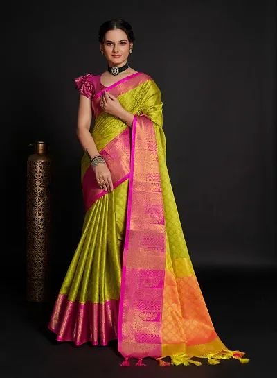 Soft Silk Blend Sarees With Blouse Piece