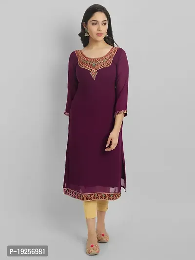 Stylish Fancy Georgette Kurta For Women-thumb0