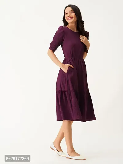 Stylish Rayon Solid Dress For Women-thumb3