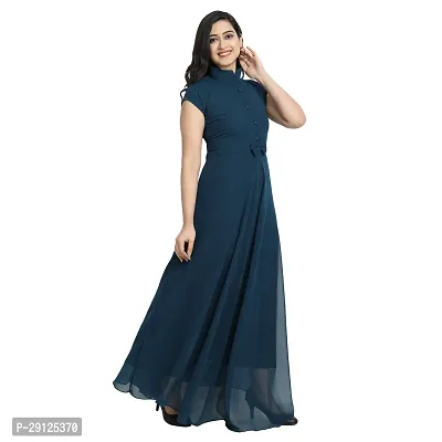 Stylist Georgette Ethnic Gown For Women-thumb2