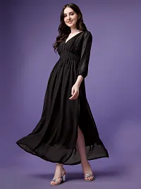 Stylist Georgette Solid Gowns For Women-thumb3