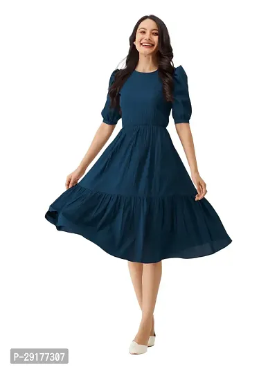 Stylish Rayon Solid Dress For Women