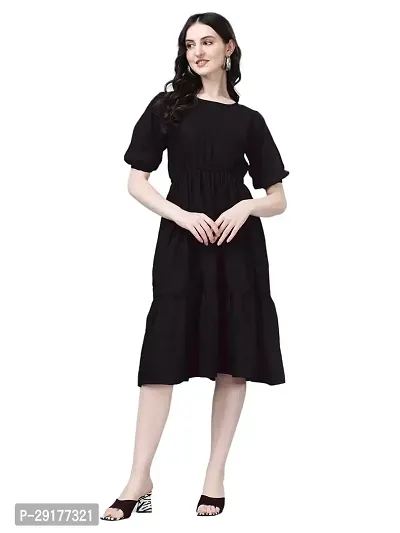 Stylish Rayon Solid Dress For Women