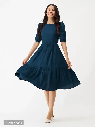 Stylish Rayon Solid Dress For Women-thumb2