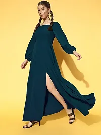 Femvy Designer Rayon Long Dress for Women 791-thumb3