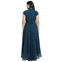 Stylist Georgette Solid Gowns For Women-thumb3