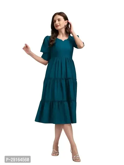 Fancy Rayon Solid Dress For Women-thumb2