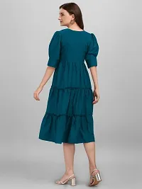 Fancy Rayon Solid Dress For Women-thumb2