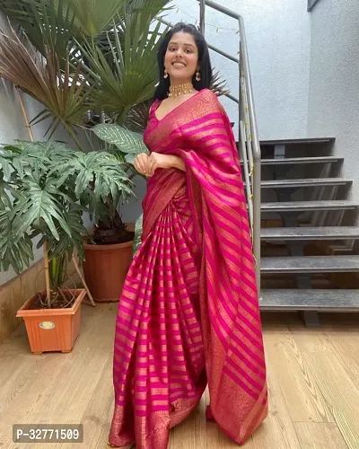 Opulent Pink Color Kanjeevaram Silk Saree For Festive Collection-thumb3