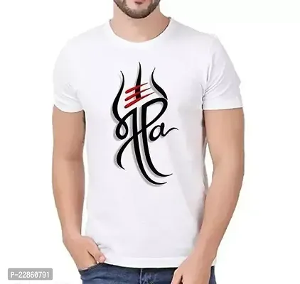 Comfortable White Polyester Tees For Men