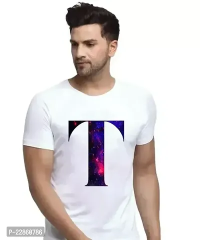 Comfortable White Polyester Tees For Men