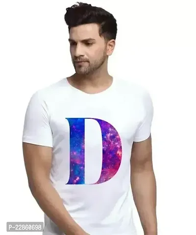 Comfortable White Polyester Tees For Men-thumb0