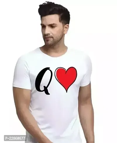 Comfortable White Polyester Tees For Men-thumb0