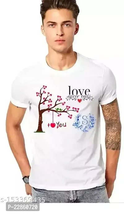 Comfortable White Polyester Tees For Men