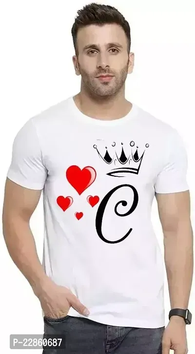 Comfortable White Polyester Tees For Men-thumb0