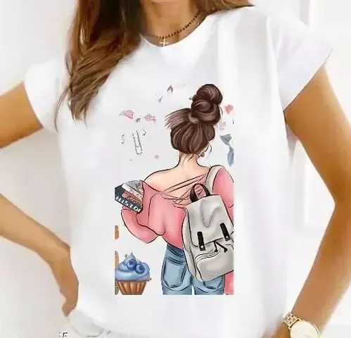 Short Sleeve Printed Women T-shirts