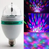 3 Watt Triangle Bulbs Color Changing Crystal Ball Effect DJ Disco Lamps LED Auto Rotating Stage Light-thumb3