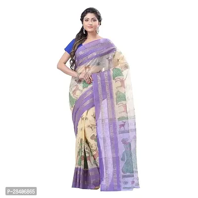 Beautiful Cotton Saree Without Blouse Piece For Women-thumb3