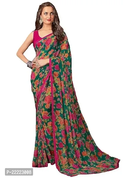 Fancy Art Silk Saree with Blouse Piece for Women-thumb0