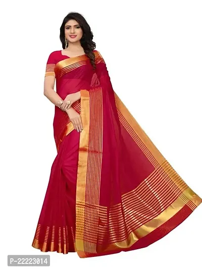 Fancy Art Silk Saree with Blouse Piece for Women-thumb0