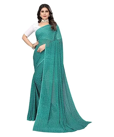 Elegant Georgette Saree with Blouse piece 