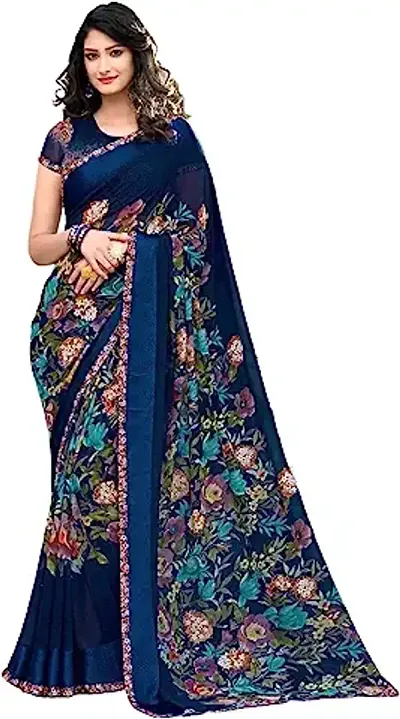 Beautiful Georgette Saree With Blouse Piece