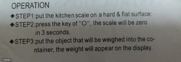 Digital Kitchen Weighing Machine Multipurpose Electronic Weight Scale With Back Lite LCD Display for Measuring Food, Cake, Vegetable, Fruit (KITCHEN SCALE)-thumb2