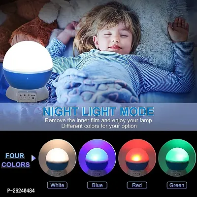 VM SHOPPING MALL Star Master Rotating 360 Degree Moon Night Light Lamp Projector with Colors and USB Cable,Lamp for Kids Room Night Bulb (Multi Color,Pack of 1,Plastic)