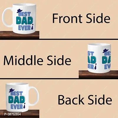 330ml Ceramic White Coffee Mug best dad ever Single Pack-thumb4