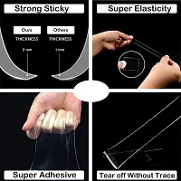 3 Meter Multipurpose Double Sided Tape - Adhesive Silicone Tape, Heavy Duty, Heat Resistant, Multi-Functional, Removable, Washable, Reusable Anti-Slip Gel Nano Grip Tape (grip tape)-thumb2