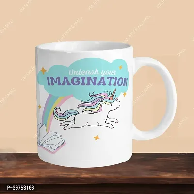 330ml Ceramic White Coffee Mug imagination Single Pack-thumb3