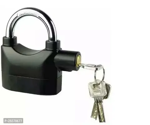 Metallic Alarm Security Lock With Motion Sensor And 3 Keys-thumb0