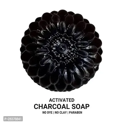 Activated Charcoal Handmade Bathing Shop For Skin Whitening 100g-thumb0