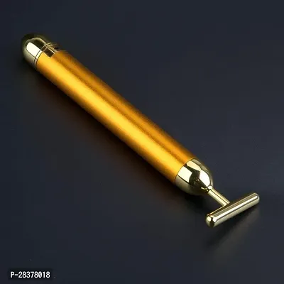 Golden Electric Vibration Facial Massage Roller-thumb0