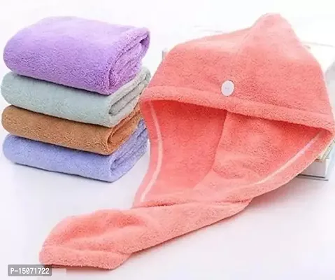 Cotton Hair Towel (MULTICOLOR) Pack Of 1-thumb0