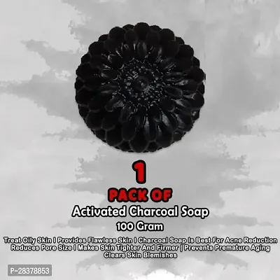 Activated Charcoal Handmade Bathing Shop For Skin Whitening 100g-thumb0