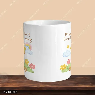 330ml Ceramic White Coffee Mug please Dont touc my mug Single Pack-thumb2