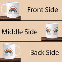 330ml Ceramic White Coffee Mug lets get proud Single Pack-thumb3