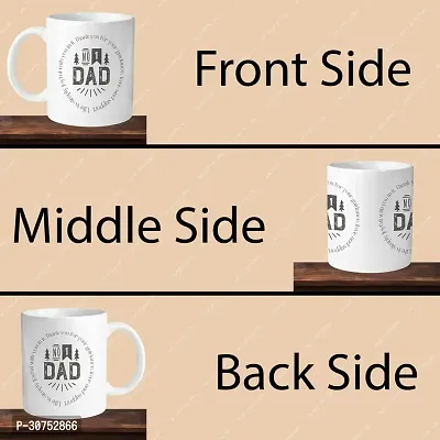 330ml Ceramic White Coffee Mug no 1 dad Single Pack-thumb4