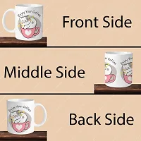 330ml Ceramic White Coffee Mug enjoy your coffee Single Pack-thumb3