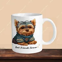 Premium 330ml Ceramic White Coffee Mug - best friend forever 01 - Single Pack-thumb2