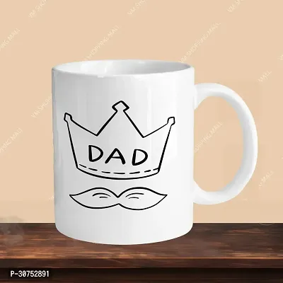 330ml Ceramic White Coffee Mug dad Single Pack-thumb3